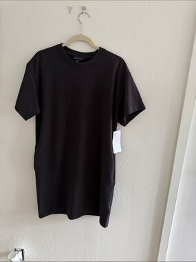Athlete Seasoft Rib Tee Dress with pockets